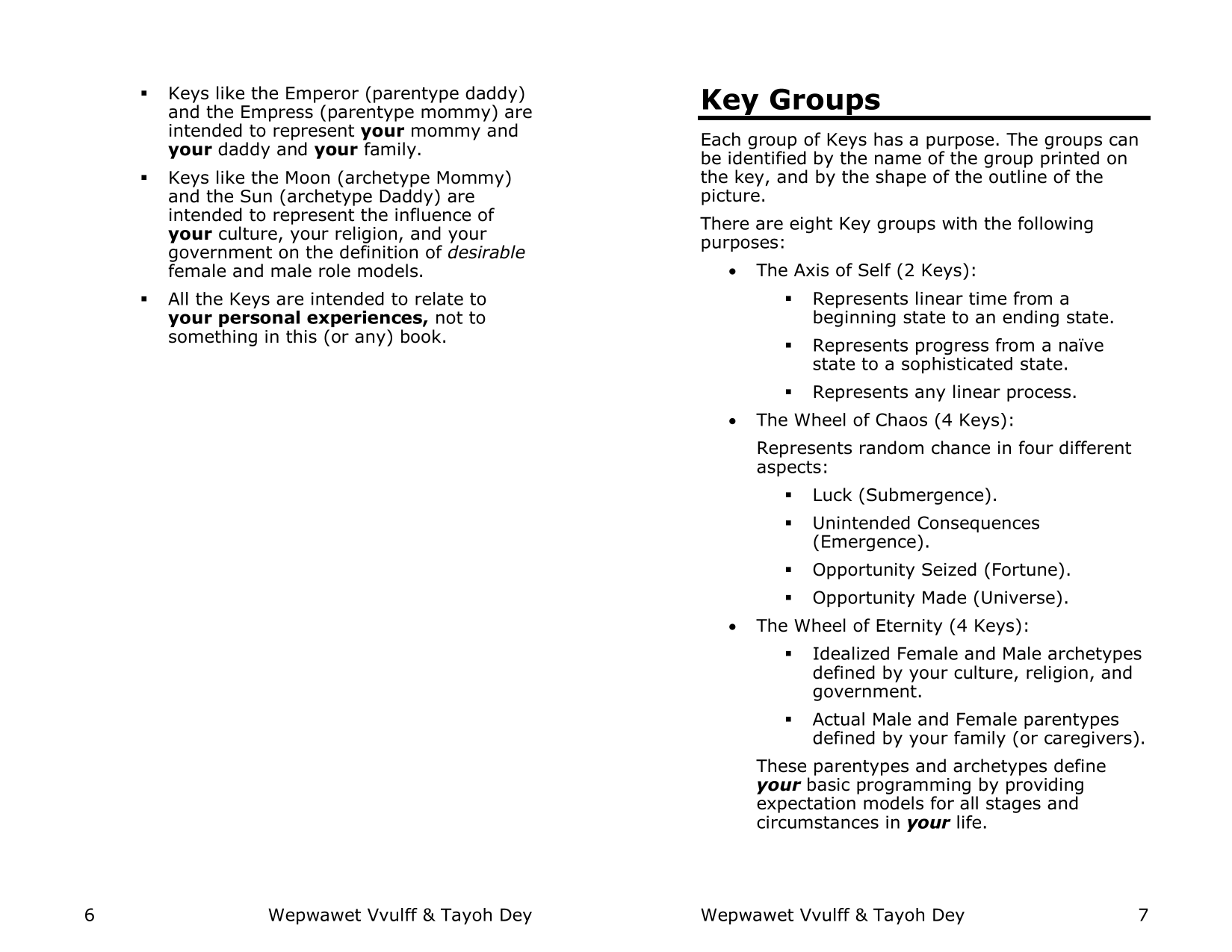 Key Groups