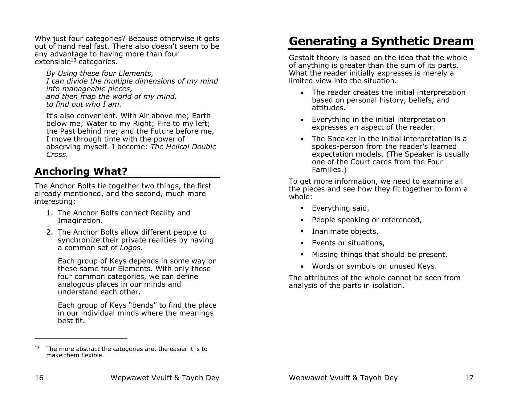 Generating a Synthetic Dream